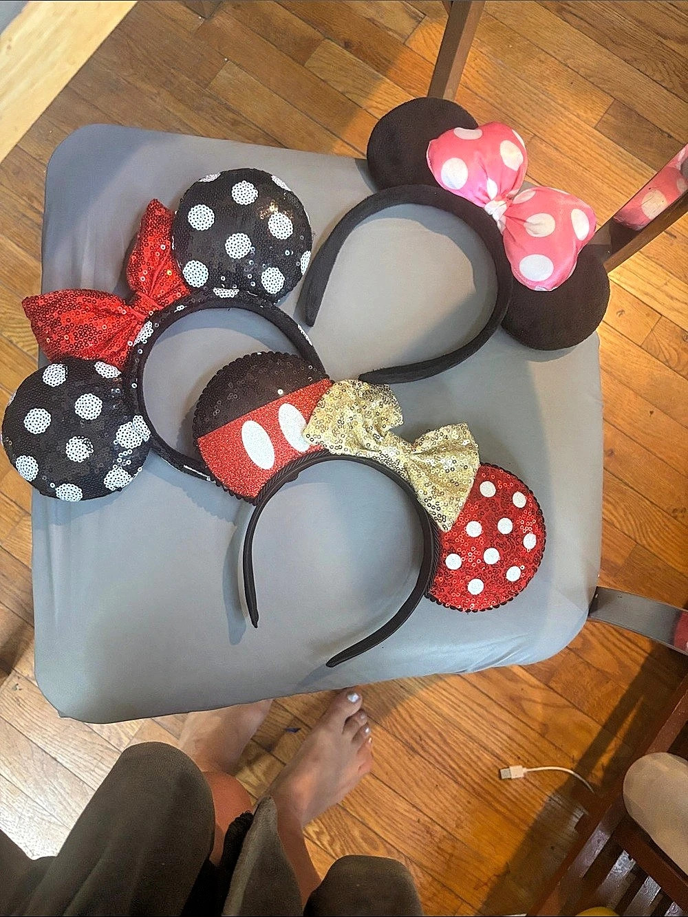 Polka Dot Character Headband Set Minnie os